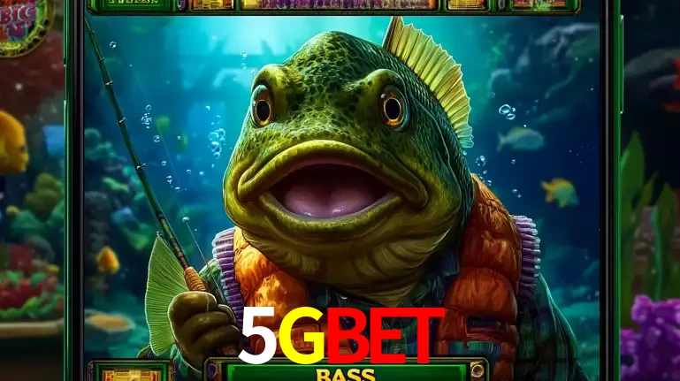 Personagem de peixe pescador do popular jogo de slot com tema de pescaria, uma das emocionantes opções de caça-níqueis para jogar e ganhar no cassino 5GBET.